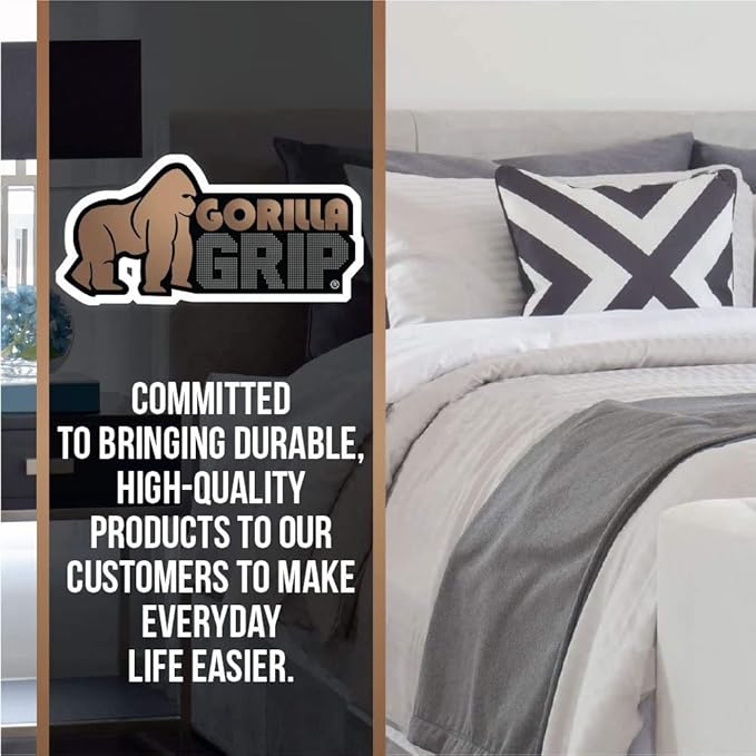 GORILLA GRIP Non Slip Mattress Gripper, Prevents Mattresses from Sliding and Holds Bed in Place, Pad Grips Beds, Sofa, Couch, Chair Cushions and Helps Keep Topper from Slipping, Easy Trim Pads Twin XL