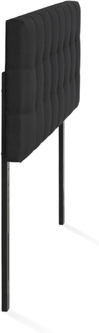 Furinno Roanne Tufted Headboard, Full, Black