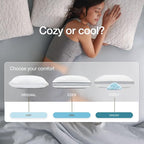 Coop Home Goods Eden Cool Adjustable Pillow, King Size - Adjustable Memory Foam with Gel Infusion - Soft Breathable Lulltra Fabric - Ideal for All Sleepers - Eco-Friendly CertiPUR-US Certified