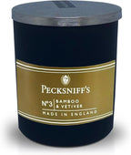 Pecksniffs Bamboo & Vetiver Scented Candle | 1 Wick, 100g/3.5oz