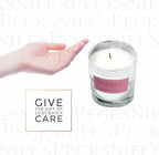 Pecksniffs White Scented Candle - Rose & Peony Fragrance Candles for Home Scented - Elegant Glass Vessel - 1 Wick Luxury Candles, 184g/6.49oz
