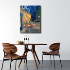 Wieco Art Cafe Terrace at Night Canvas Prints Wall Art by Van Gogh Classic Oil Paintings Reproduction Large Gallery Wrapped Cityscape Picture Giclee Artwork for Dining Room Home Office Decorations