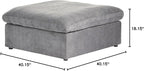 WJShome Ottoman, Modular Sectional Sofa,Minimalist Sofa Couch for Modern Living Room Sofa Sets for Office House,Light Grey