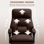 Office Chair with Leg Rest Executive Desk Chairs with Wheels High Back Computer Gaming Chairs Adjustable Reclining Ergonomic Work Chair for Home Office