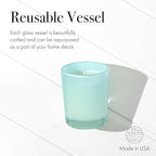 LAFCO New York Votive Candle, Marine - 1.9 oz - 20-Hour Burn Time - Reusable Glass Vessel - Made in The USA