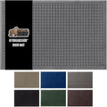GORILLA GRIP Front Door Mat, 35x23, Indoor Outdoor Ultra Absorbent HydroAbsorb Doormat, Absorbs Up to 5.7 Cups of Water, Stain and Fade Resistant, Rubber Backing Doormats, Captures Dirt, Gray