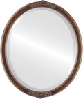 OVALCREST Oval Beveled Wall Mirror for Home Decor - Athena Style - Sunset Gold - 21" x 17" Outside Dimensions