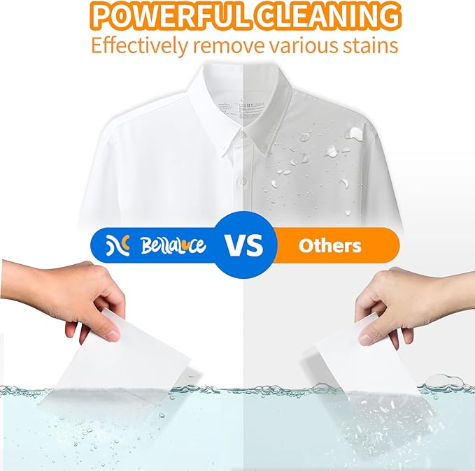 BellaLuce Laundry Detergent Sheets: 1 Home Size (240 Loads, Fresh Linen) & 2 Travel Size (32 Loads, Fresh Linen & Dreamy Sway) | Portable for College, Dorm, Hotel, Family