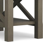 SIMPLIHOME Kitchener SOLID WOOD 14 inch Wide Rectangle Contemporary Narrow Side Table in Farmhouse Grey for the Living Room and Bedroom