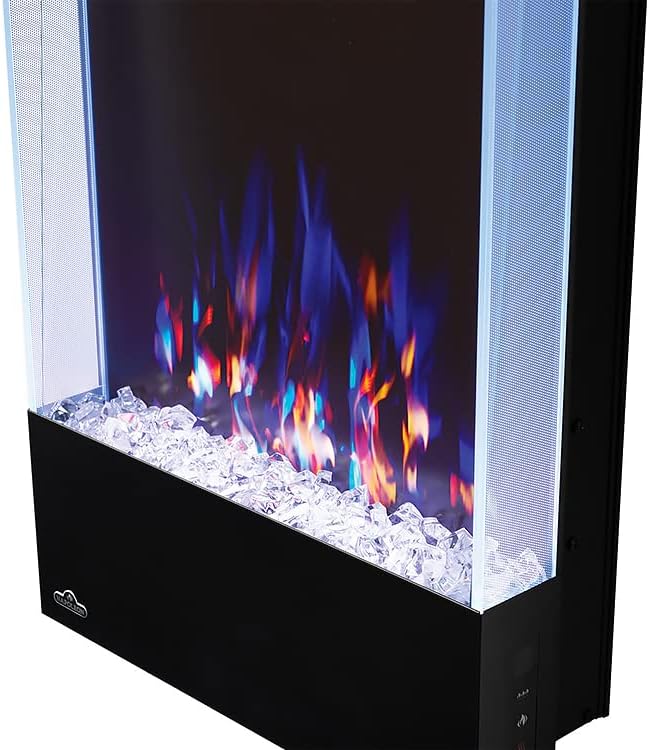 Napoleon Allure 32 inch Vertical Wall Mount Electric Fireplace - Black, NEFVC32H