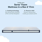 Serta Sleeptrue Firm 6" Full Memory Foam Mattress in a Box, Cooling, Breathable, and Pressure Relieving - 100 Night Trial, CertiPUR-US Certified and 10 Year Limited Warranty