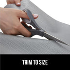 GORILLA GRIP Slip Resistant Drawer and Shelf Liner 2 Pack, Non Adhesive Water Resistant, Easy Clean and Trim, Smooth Surface Liners for Kitchen Cabinet, Shelves, Drawers, Pantry, 17.5 IN x 20 FT, Gray