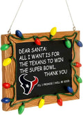 NFL Resin Holiday Christmas Chalkboard Sign Ornament