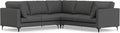 SIMPLIHOME Ava Corner Sectional Sofa in 100% Recycled Polyester Tightly Woven Performance Fabric, Pebble Grey, 102-inches Wide, Handcrafted Mid-Century Modern Style L-Shaped Couch for Living Room