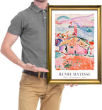 Wieco Art Framed Wall Art View of Collioure 1905 by Henri Mattise Abstract Colorful Art Matisse Posters Canvas Prints for Wall and Home Office Decorations Bronze Gold Frame