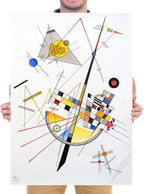 Wieco Art Canvas Prints Delicate Tension #85, 1923 by Wassily Kandinsky Abstract Classic Art Reproductions Gallery Wrapped Canvas Wall Art for Home Decor and Wall Decorations