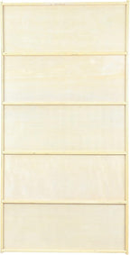 Classic Birch Book Shelf, Wooden Wall Organizer for Books, Toys, Office, and Kids Supplies, Natural (5 Tier - 60")