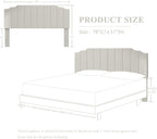 King Size Headboard Only, Linen Wall Mounted Headboard King for Adjustable Bed Modern Upholstered Head Board Easy Assembly, Linen Gray