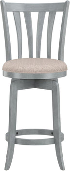 Hillsdale Furniture Hillsdale Savana Swivel Counter Stool, Blue