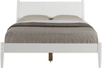 Camaflexi Mid-Century Panel Bed - Twin Size - White