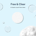 BLUELAND Laundry Detergent Tablets, 60 Count, Plastic-Free Eco-Friendly Pods, Sheets, Liquid Alternative - Fragrance Free and Clear, Natural, Gentle