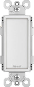 Legrand radiant NTLFULLWCC6 Full Adjustable LED Night Light Outlet, For Hallways and Stairs, Optional Louver, White (1 Count)