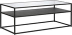 Henn&Hart Ada Coffee Table, 46" Wide, Black