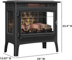 duraflame Freestanding Electric Fireplace Stove Heater with 3D Flame Effect for 1,000 Sq. Ft. Cinnamon