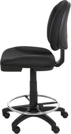 OEF Furnishings Comfort Office Stool, 24.5"-34.5" Height