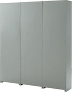 Crosley Furniture Harper 3-Piece Hall Tree and Storage Cabinet Set with Entryway Bench and Hooks for Hanging, Gray
