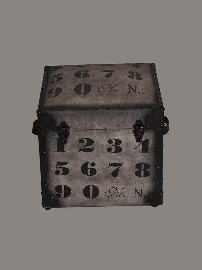 Square Shaped Wood & Leather Handmade Eco-Friendly Black Seating Box Pouf - Square Shape Box Pouf, 20"x20"x21", Plain Solid Box Pouf, Wood & Leather Box Pouf, Leather Seating Box AH02