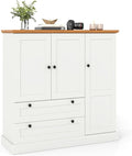 Giantex Buffet Cabinet with Storage, 47.5" Modern Kitchen Sideboard w/3 Doors, 2 Large Drawers, Removable Shelf, Accent Furniture for Coffee Bar Dining Living Room Entryway