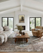Loloi Amber Lewis Georgie Collection GER-04 Teal/Antique 8'-4" x 11'-6", .19" Pile Height, Area Rug