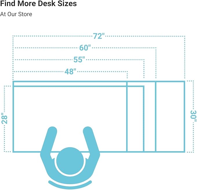 Progressive Desk Stand Up Height Adjustable Electric Standing Desk - 48" x 30" with Dual Motor, 3 Stages Sit Stand Table - Ebony Oak, Black Frame