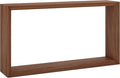 Henn&Hart 55'' Wooden Rectangular Console Table Entryway Table, Sofa Table with Wooden Shelf for Entryway, Living Room, Couch, Hallway, or Office, Satin Walnut
