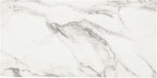 Kate and Laurel Karlsen Modern Faux Marble and Metal Narrow Side Table, 16 x 8 x 24, White and Gray Gunmetal, Minimal Slim End Table for Use as Bedroom Nightstand or Entryway Accent