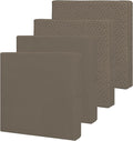 Easy-Going Waterproof Patio Cushion Covers ONLY Cover 22x22x4 inch 4 Pack Replacement Non-Slip Outdoor Seat Cushion Slipcover with Zipper. Taupe