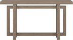 Henn&Hart 55" Wide Rectangular Console Table in Antique Gray Oak, for Home, Living Room, Bedroom, Entertainment Room, Office