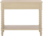 SAFAVIEH Home Collection - Athena Sand Console Table with 2 Drawers and 1 Shelf, Farmhouse Accent Entryway Table (CNS5702E)