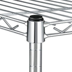 Simple Deluxe Heavy Duty 5-Shelf Storage Shelves, 1750Lb Loading Capacity, 35.43" W x 17.72" D x 70.87" H Adjustable Shelving Unit with Wheels, Chrome