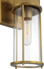 Possini Euro Design Miranda Modern Wall Light Sconce Warm Brass Gold Hardwired 4 1/2" 2-Light Fixture Clear Glass Shades for Bedroom Bathroom Vanity Reading Living Room Hallway House Home Decor