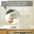 DEARCUS Gray One Day Scrubber - No Odor Dishcloths for Washing Utensils, Cookware, & Cooktop – Multipurpose Embossed & Lint Free PP Cleaning Cloths - for One Day Use, 2 Pack 200 Sheets