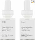Pura & Brooklyn Candle Studio Home Scent Refill - Smart Air Diffuser - Up to 120-Hours of Luxury Fragrance per Refill - Home Essential - Clean & Safe Diffuser Fragrance - 2 Pack, Bali