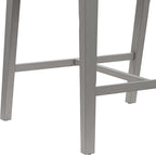 Hillsdale Dresden Wood Counter Height Stool, Distressed Gray