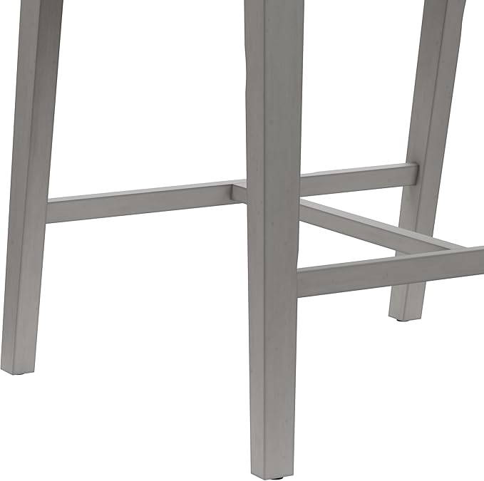 Hillsdale Dresden Wood Counter Height Stool, Distressed Gray