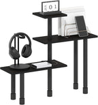 Furinno Turn-N-Tube Kitchen Countertop Organizer, 3-Tier Corner Countertop Organizer Shelf, Corner Shelf, for Kitchen, Pantry, Organizers and Storage, Espresso