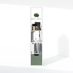 Furinno Cubic Closet Organizers and Storage, 5-Cube Closet Organizer, Open Shelf Closet Storage, Extra Thick Frame for Wardrobe, Bedroom, Living Room, White