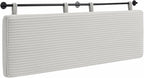 UEV King Headboard Only, Wall Mounted Hanging Upholstered Bed Head Board, Modern Vertical Channel Design of Fine Flannel, Elegant Beige Fluted Headboard for Bedroom (Beige, King Size)