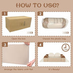 Asweets Kids Play Couch with Tunnel and Balls, Play Couch for Toddlers, Kids Foam Convertible Play Building Fort for Christmas and New Year, Brown