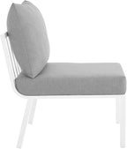 Modway Riverside Outdoor Furniture, 5-Piece Set, White Gray